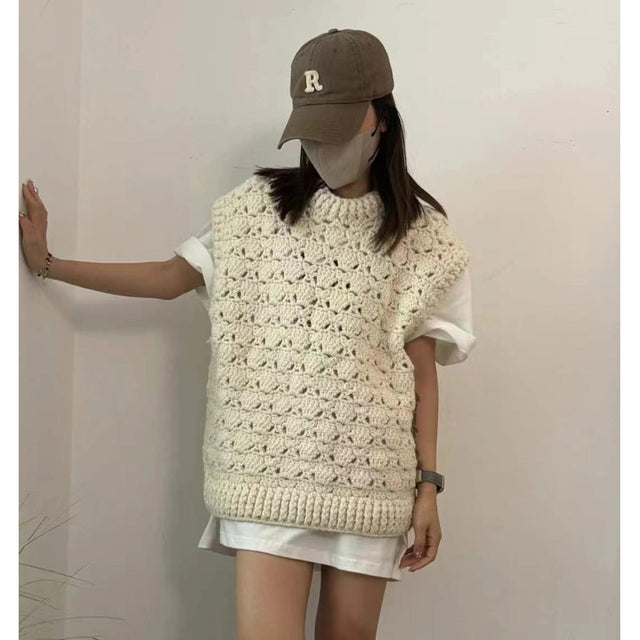 Big Knit Sleeveless Vest