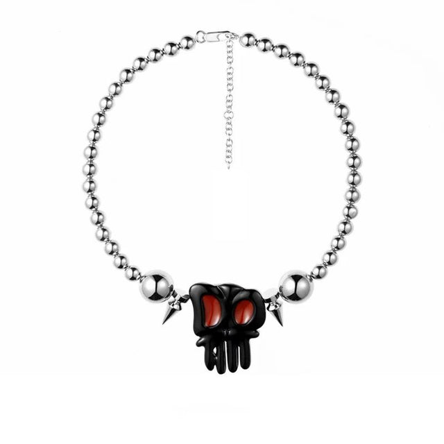 Punk Gothic Bead Neckpiece
