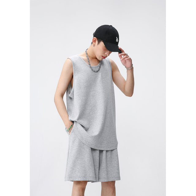GREY SLEEVELESS CO-ORDS