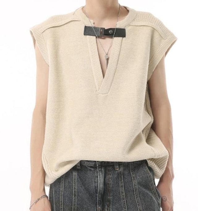 Vin Knit Sleeveless Vest