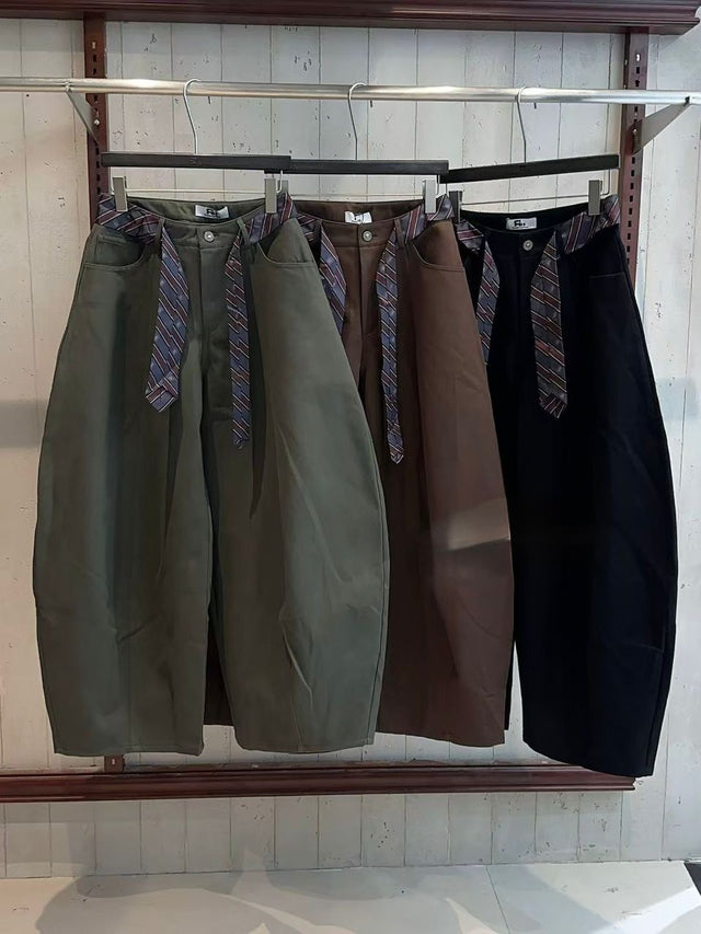 Curved Tie Pants