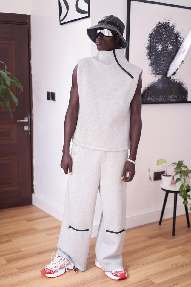 Zipper Sleeveless Co-ord