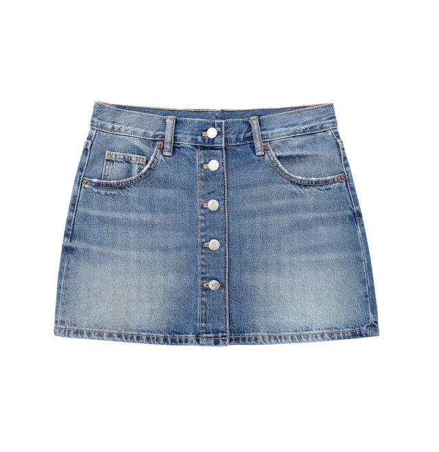 DENIM MINI SKIRT
