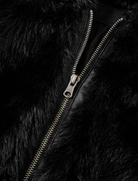 Fuzzy Fur Hooded Jacket