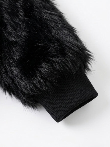 Fuzzy Fur Hooded Jacket