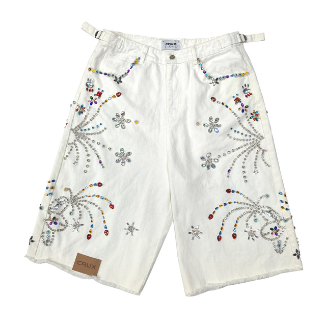 Dazzled White Jort