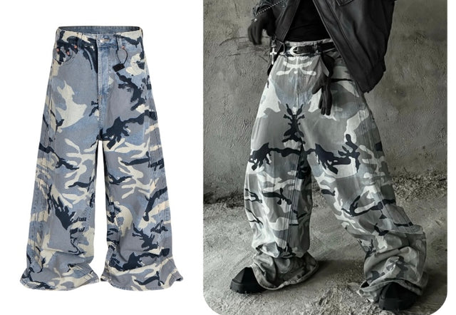 Canvas Camo Jeans