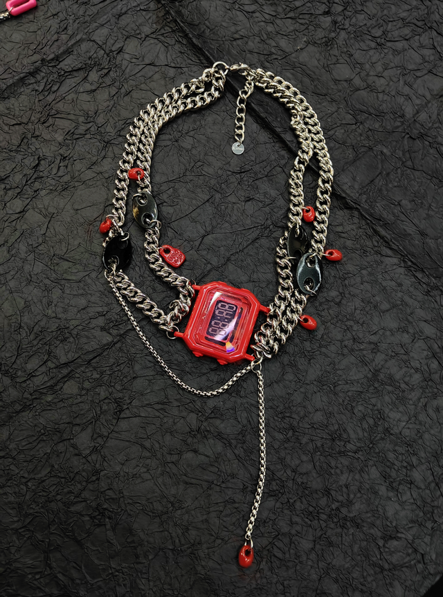 Stopwatch Cuban Neckpiece