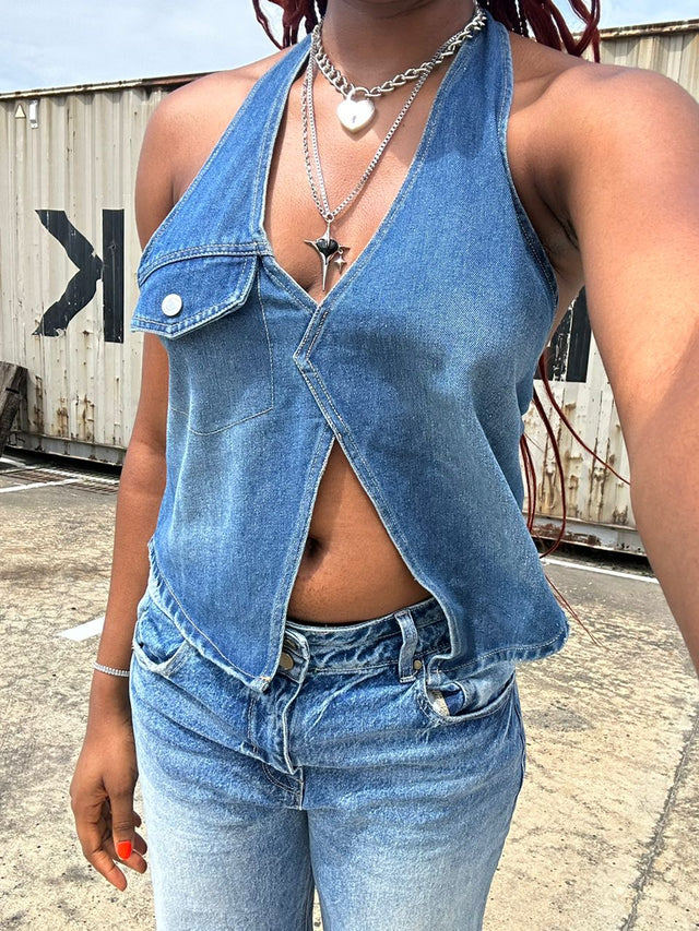 Fander Denim Top