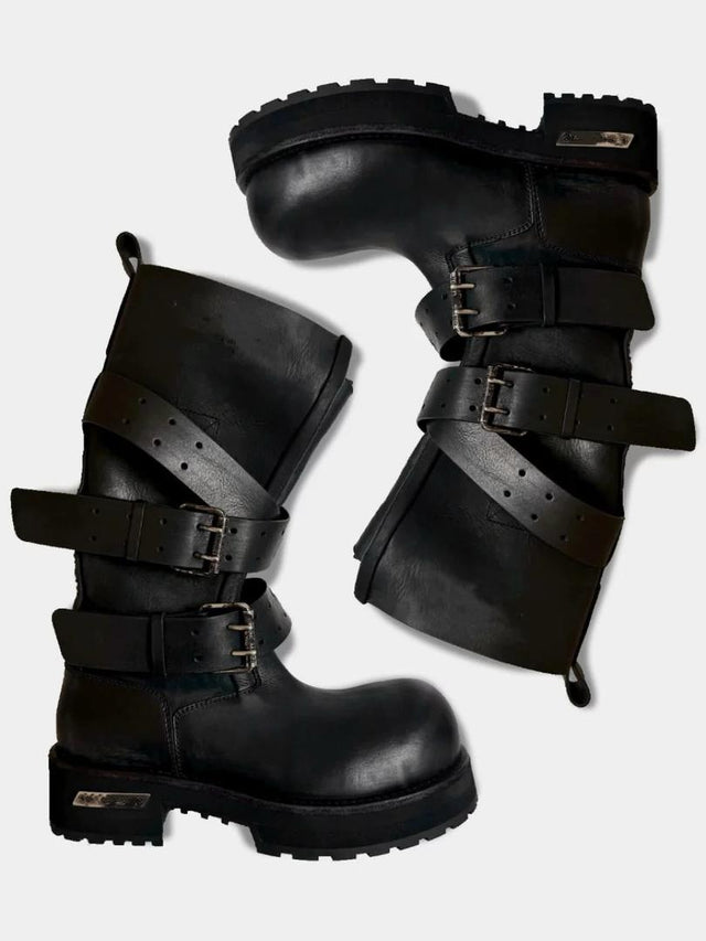 Leather Punk Boot