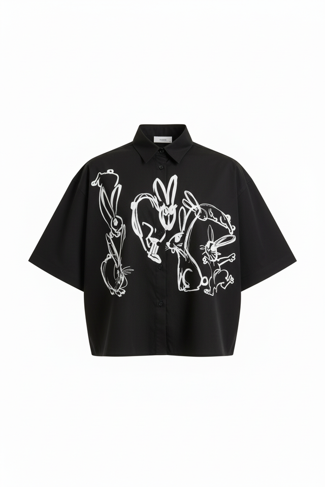 Line Art Short Sleeve Shirt by CRUX
