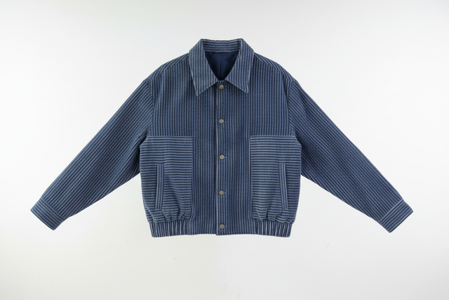 Blue Striped Jacket Hero Shot