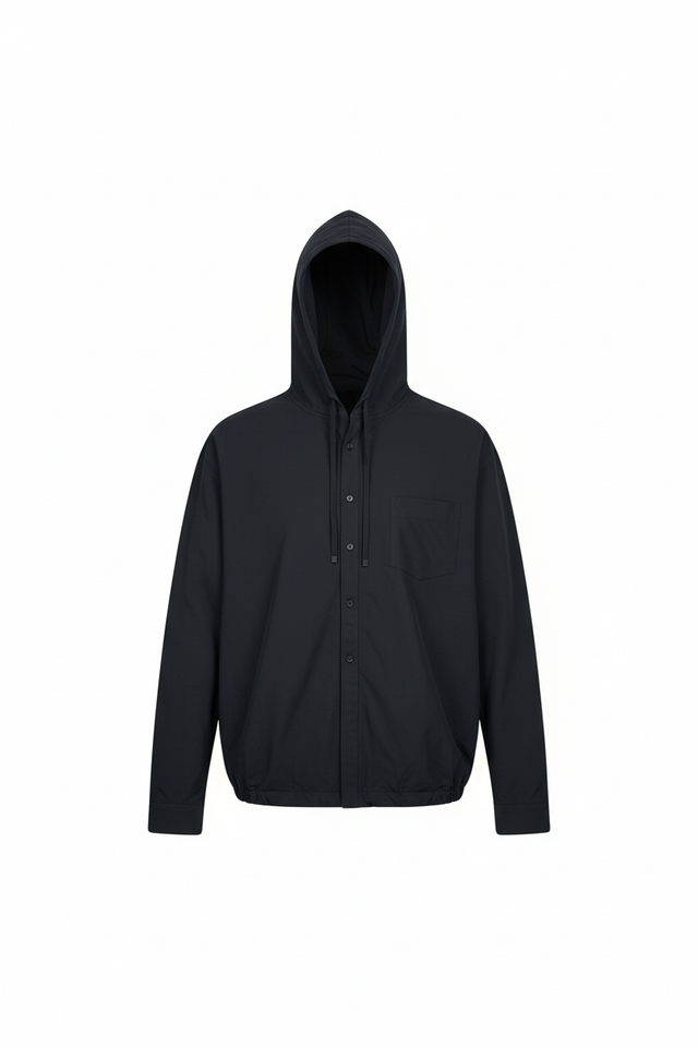 Carbon Cargo Hoodie – Wrinkle-Free Vertical