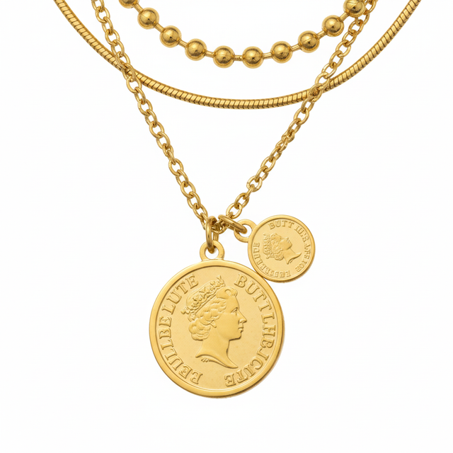 Coin Gold Neckpiece by ENO