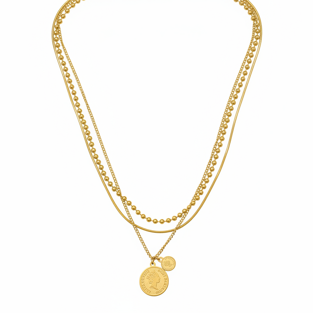 Coin Gold Neckpiece by ENO