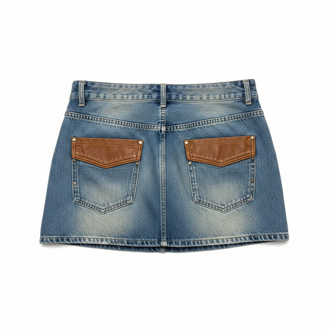 Mexic Denim Mini Skirt by ENO