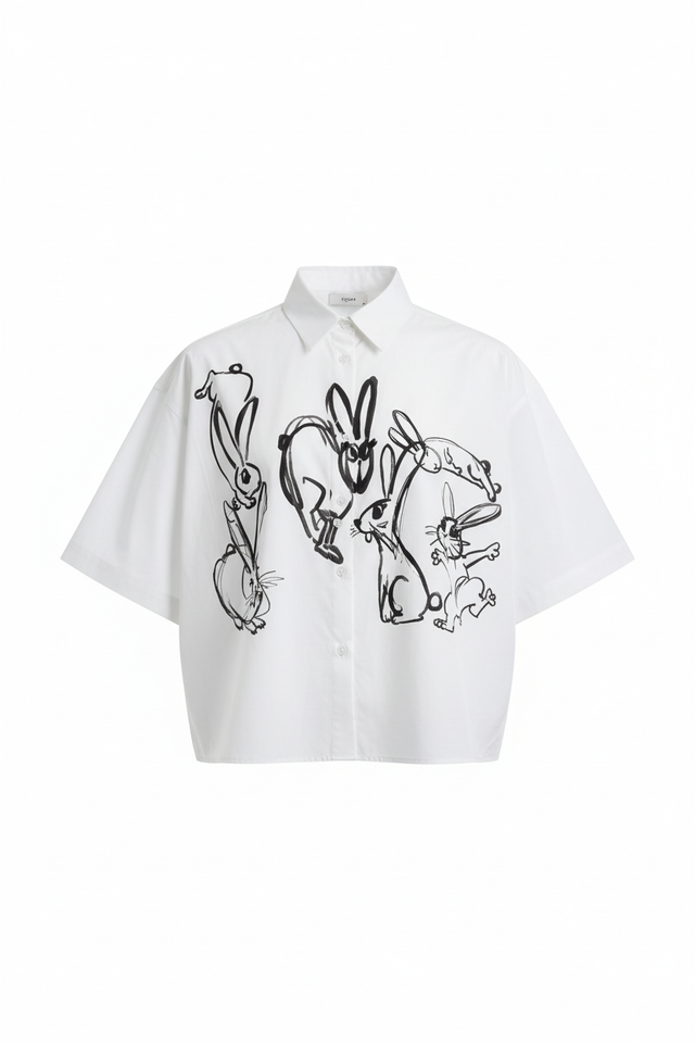 Line Art Short Sleeve Shirt by CRUX