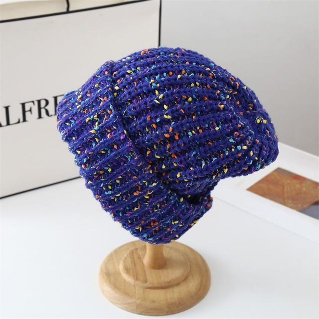 Rainbow Knit Hat