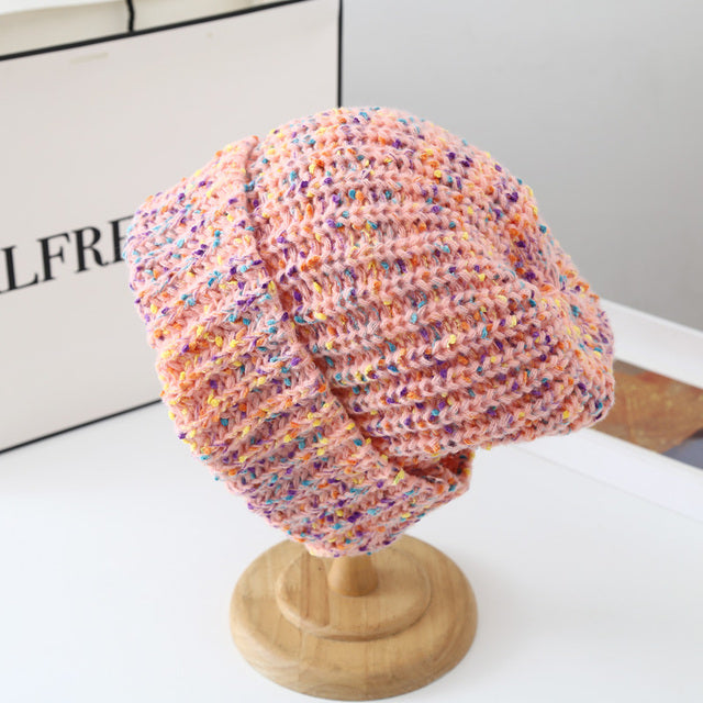 Rainbow Knit Hat
