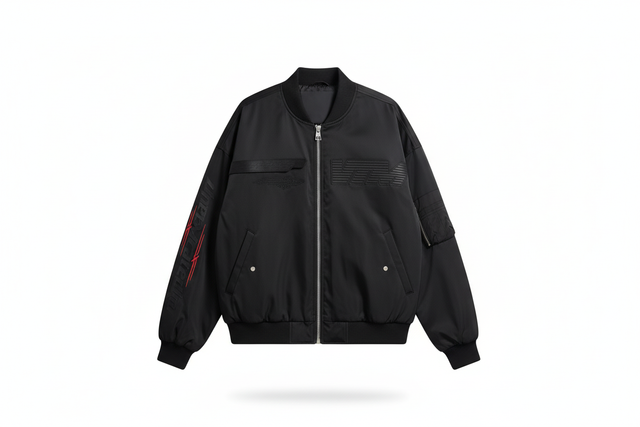 Marius Bomber Jacket - Black Hero Shot