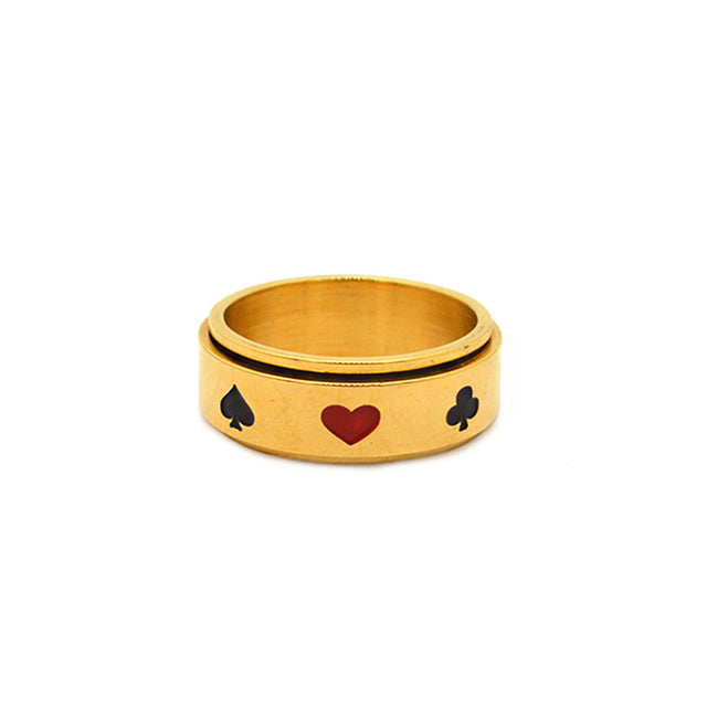 Suit Gold Ring