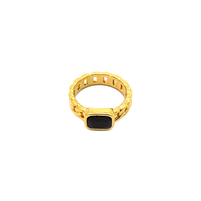 Cuban Gem Gold Ring