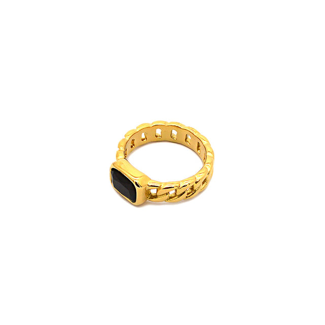 Cuban Gem Gold Ring