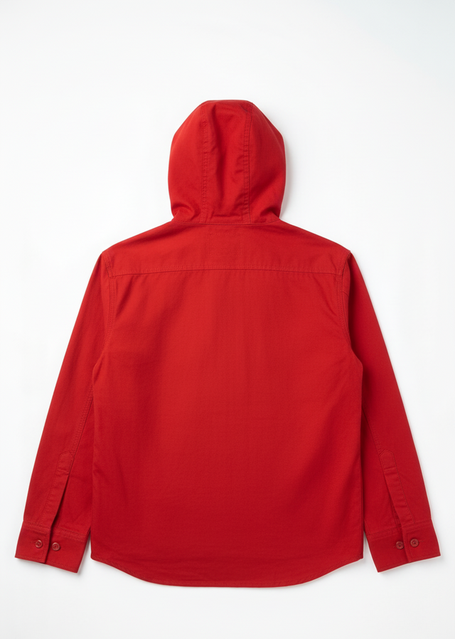 Red Hooded Jacket - Back