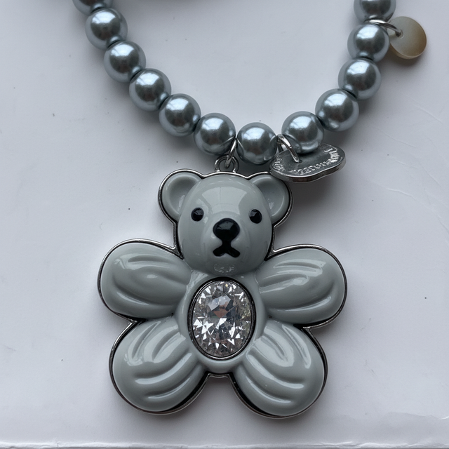 Grey Ted Bead Neckpiece by CRUX