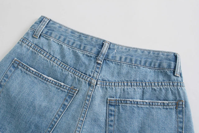 BLUE DENIM FEM SHORT