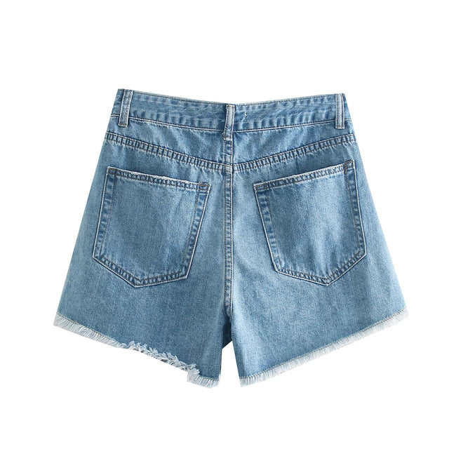 BLUE DENIM FEM SHORT
