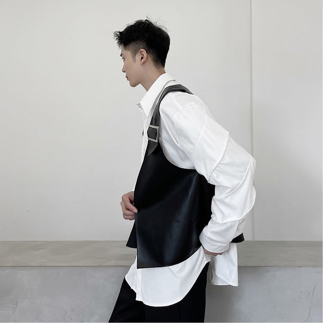 Strap Leather Vest