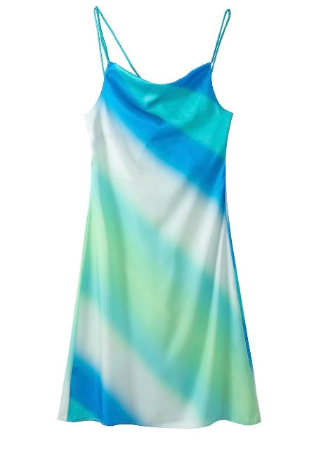 GRADIENT SILK DRESS