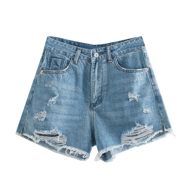 BLUE DENIM FEM SHORT