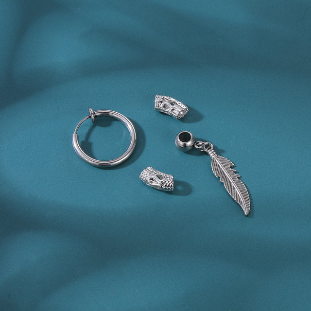 FEATHER POP EARRINGS