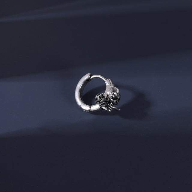 SKULL ROSE EARRINGS