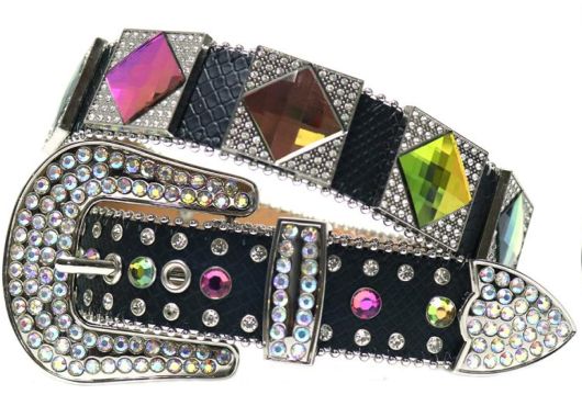 DIACUBE RHINESTONE BELT