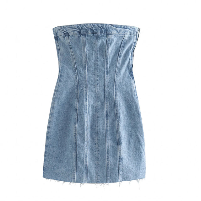 DENIM SHORT DRESS