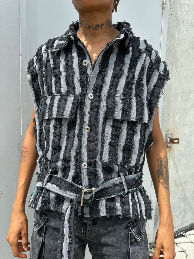FLY DENIM VEST (2 COLORS)