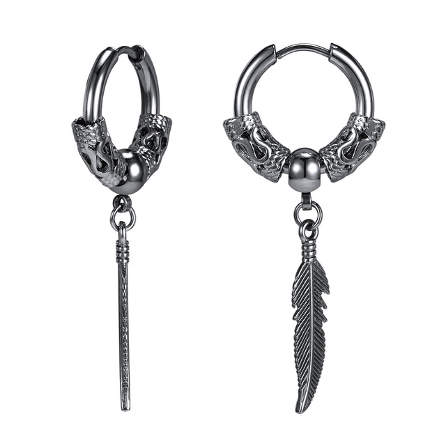 FEATHER POP EARRINGS