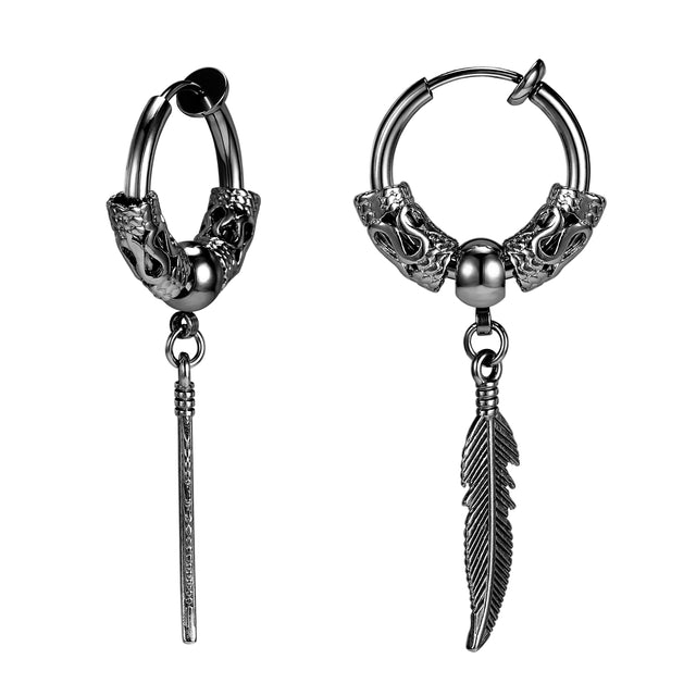 FEATHER POP EARRINGS