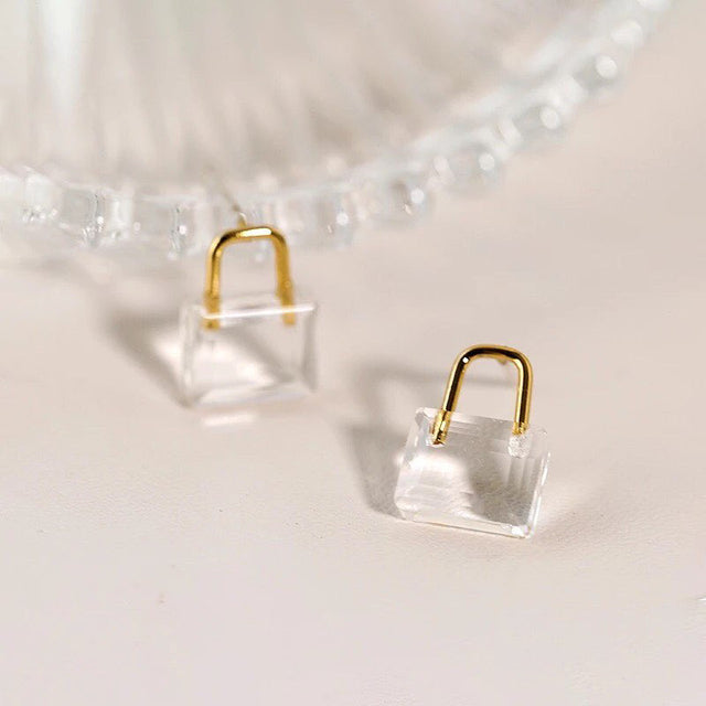 PADLOCK STUD EARRING