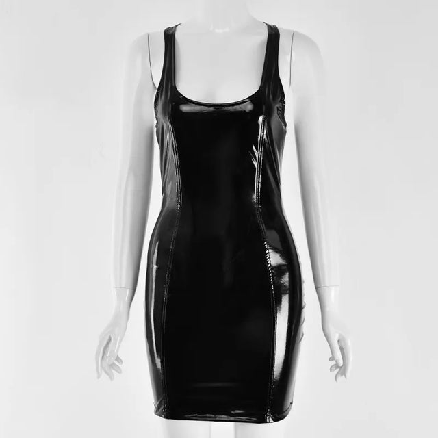 BODYCON LEATHER DRESS