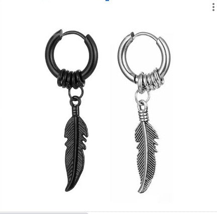 FEATHER POP EARRINGS