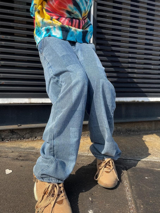 GRID BLUE JEAN