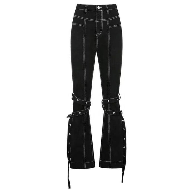 KNEE STRAP DENIM