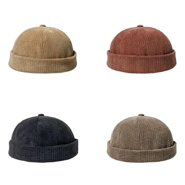 CORDUROY BRIMLESS HAT
