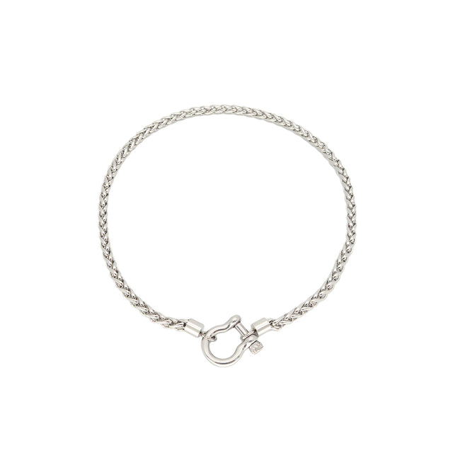 CHROME CUFF NECKLACE