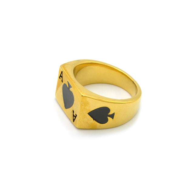 BLACK JACK GOLD RING