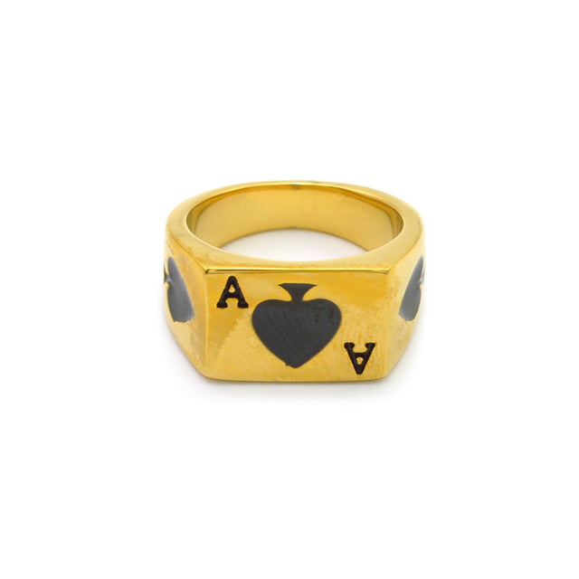 BLACK JACK GOLD RING